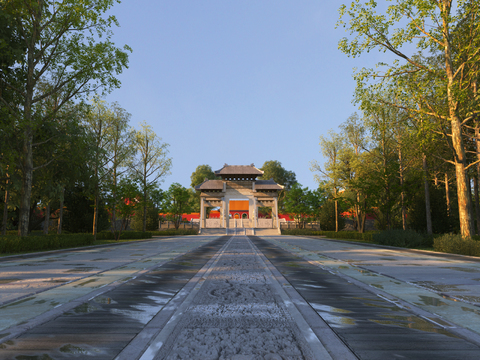 Qing Dynasty Zhaoling North Mausoleum Archway