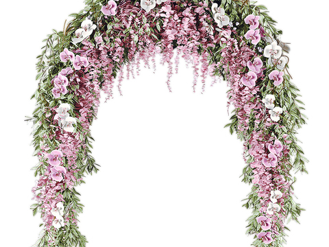 Wedding arch flower stand vine plant