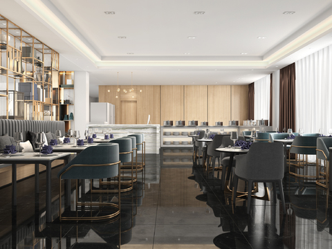 Modern Affordable Luxury Style Buffet Restaurant