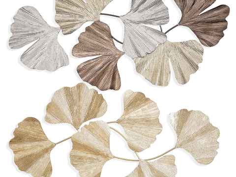 Modern Ginkgo Leaf Wall Decoration Pendant