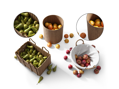 Modern Pear Apple Orange Storage Basket