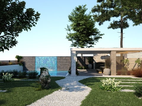 Modern Courtyard Garden