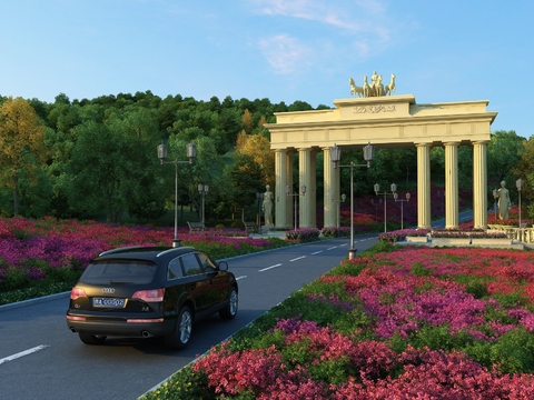 Modern Park Gate Landscape