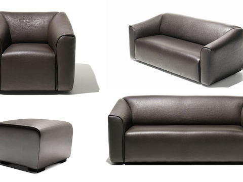 Modern Leather Office Sofa