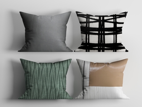 Modern fabric pillow free