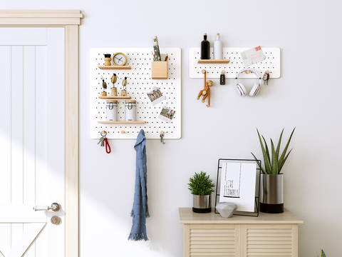 Nordic Hole Board Storage Rack Pendant