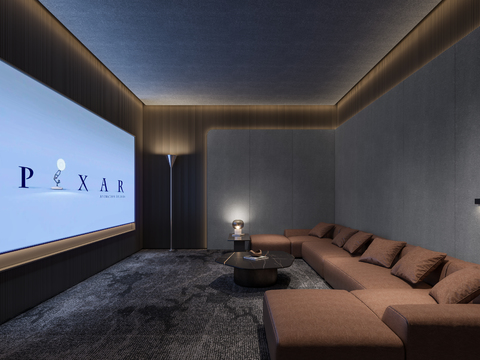 Modern AV Room Home Theater Private Theater