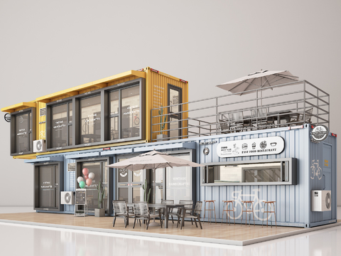 Modern Container Coffee Shop