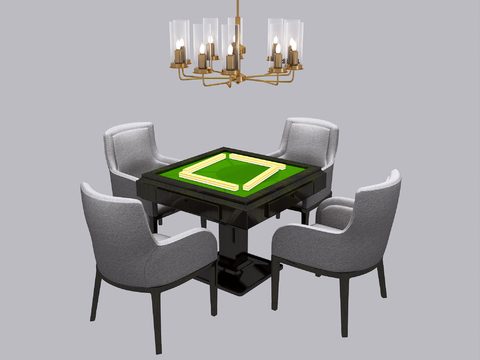 Modern Mahjong Table and Chair Free