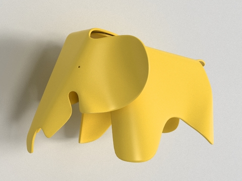 Modern Elephant Child Stool Free