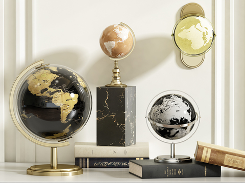 Modern Globe Ornaments