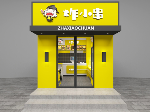 Modern fast food stalls