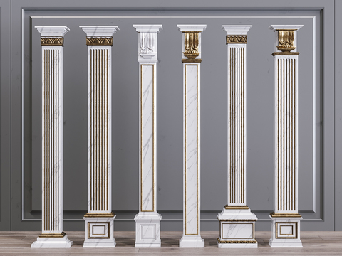 Jane European Style Pillar Marble