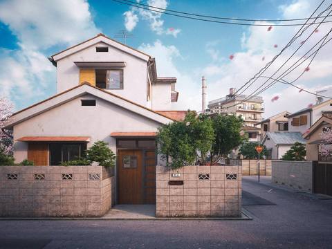 Japanese-style house architectural appearance