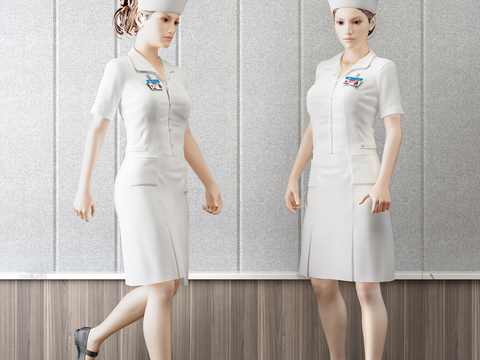 Modern Nurse Figure Model