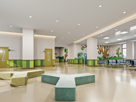 Modern Maternal and Child Hospital Lobby