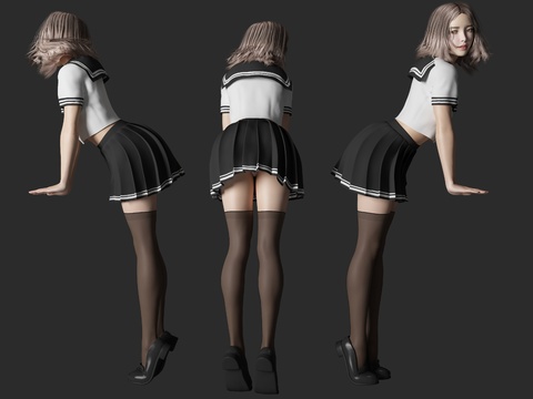 Modern JK Uniform Student Beauty Figure