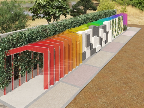 Building Components of Modern Rainbow Promenade