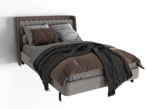 Modern fabric single bed free