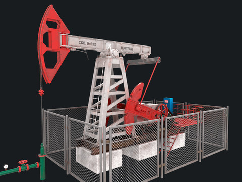 modern oil field pumping unit