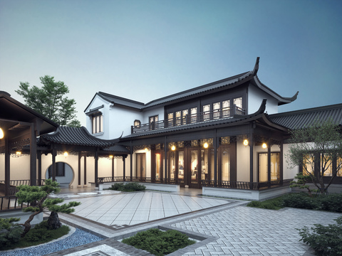 Appearance of Chinese Courtyard Villa