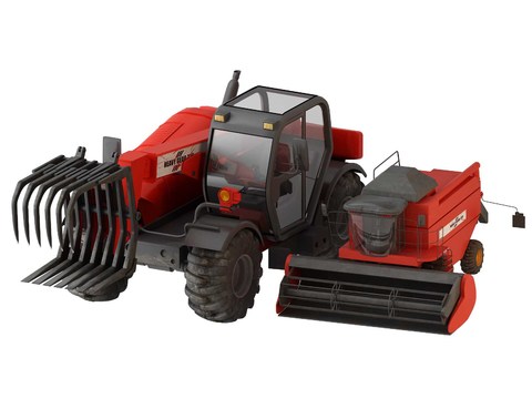 modern agricultural machinery vehicle