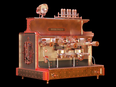 Industrial wind coffee machine