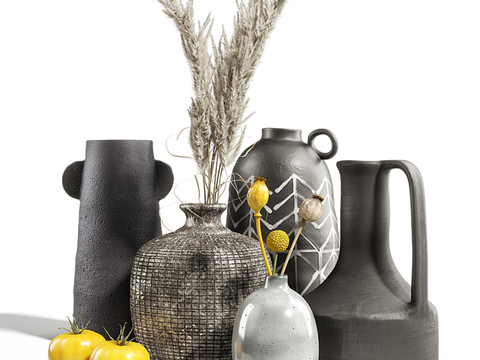 Modern Fruit Vase Pottery Pot Ornaments