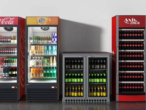 Modern Vending Machine Freezer