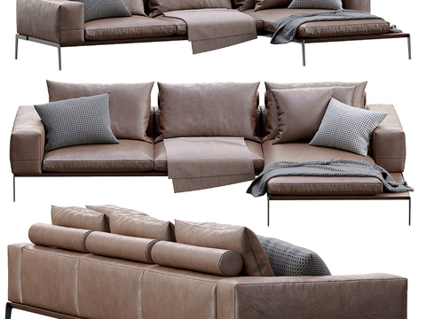 Flexform Lifesteel corner sofa