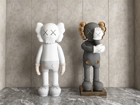 Modern Kaws Doll Sculpture