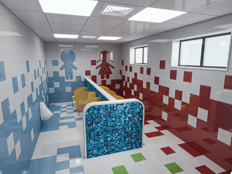 Kindergarten bathroom