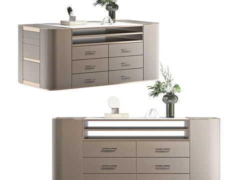 Modern Cloakroom Middle Island Cabinet