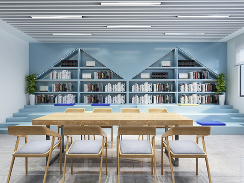 Free reading room of modern library