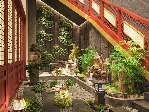 New Chinese Courtyard Garden