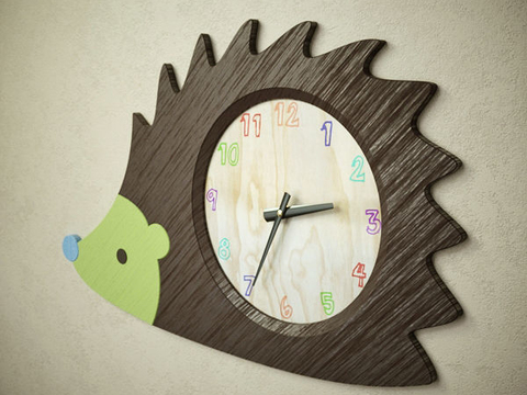 Modern children's wall clock free