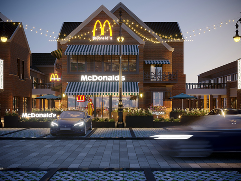 European-style McDonald's Shopfront