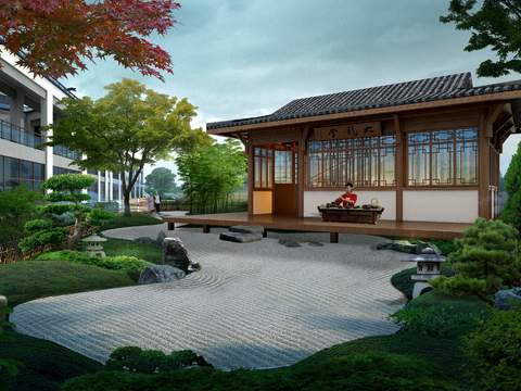 Chinese style Dade Hall appearance psd