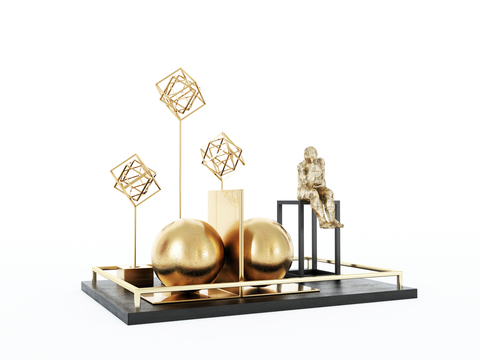 Modern Metal Ball Decorative Ornaments