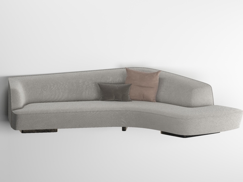 Modern fabric curved sofa free