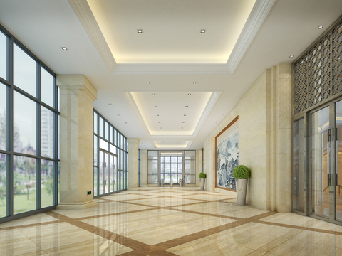 Office Building Business Lobby Free