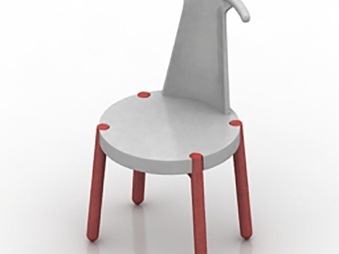 Modern minimalist plastic children table and chair free