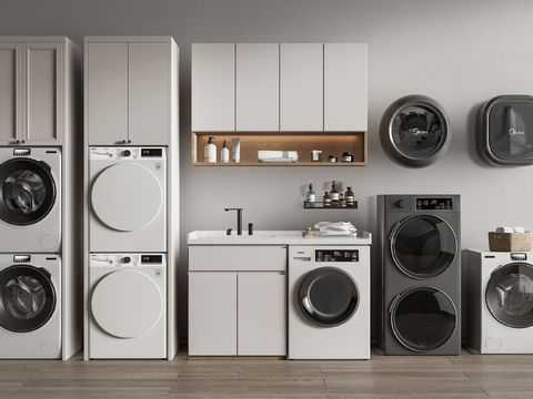 Bathroom cabinet Washer dryer