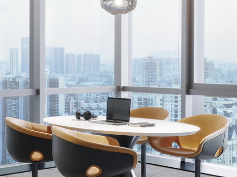 Modern office Reception Room tables and chairs