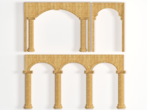 European-style doorway Roman column free