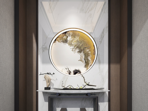 New Chinese-style Entrance Duan Jing Strip Case