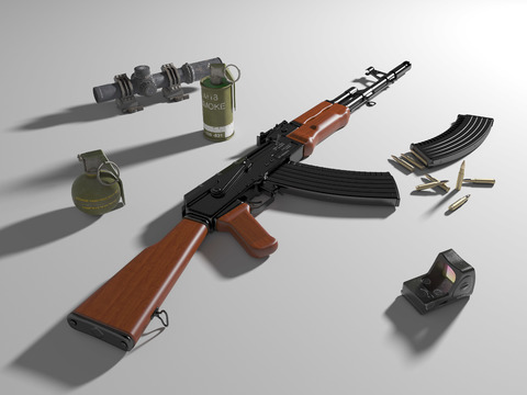 Modern AK74 Rifle Weapon Accessories