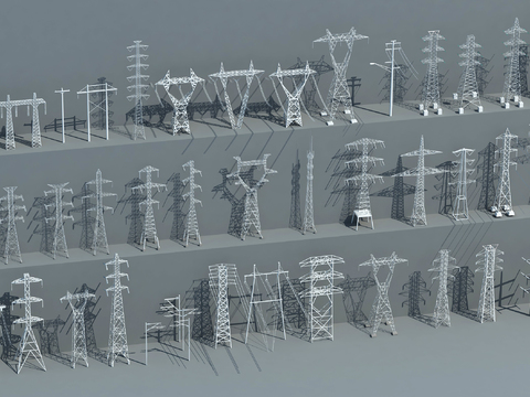 High voltage tower, signal tower, wire tower, wire pole