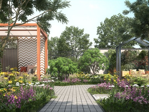 Modern Villa Garden Gazebo