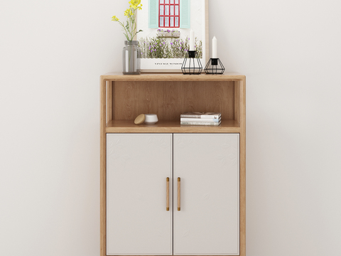 Nordic Solid Wood Sideboard